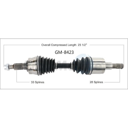 Surtrack Axle Cv Axle Shaft, Gm-8423 GM-8423